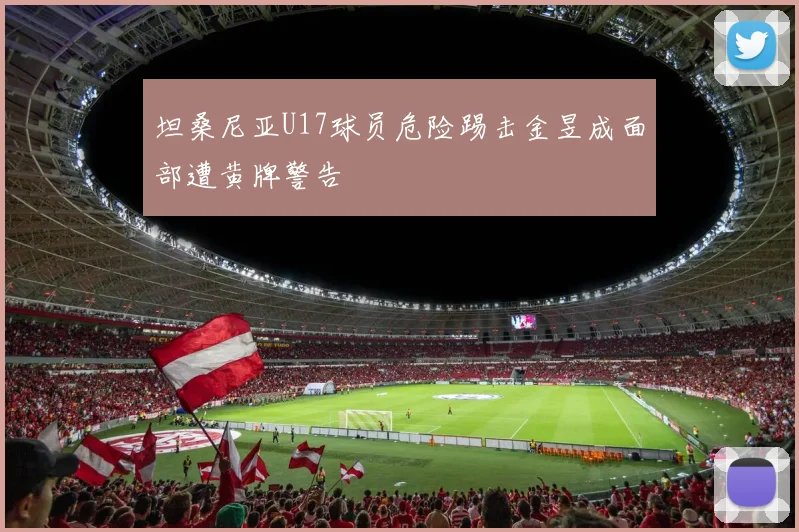 坦桑尼亚U17球员危险踢击金昱成面部遭黄牌警告